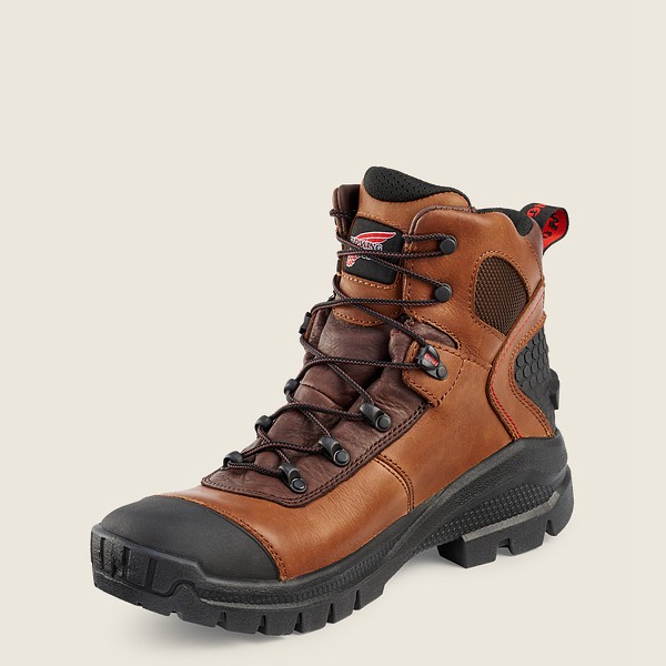 Red Wing Safety Boots Brown/Black - Red Wing Mens Crv™ - 6-inch Waterproof Toe - ZFLDP-3758